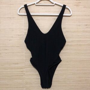 Urban Outfitters Out from Under Black Low scoop back One Piece Swimsuit medium